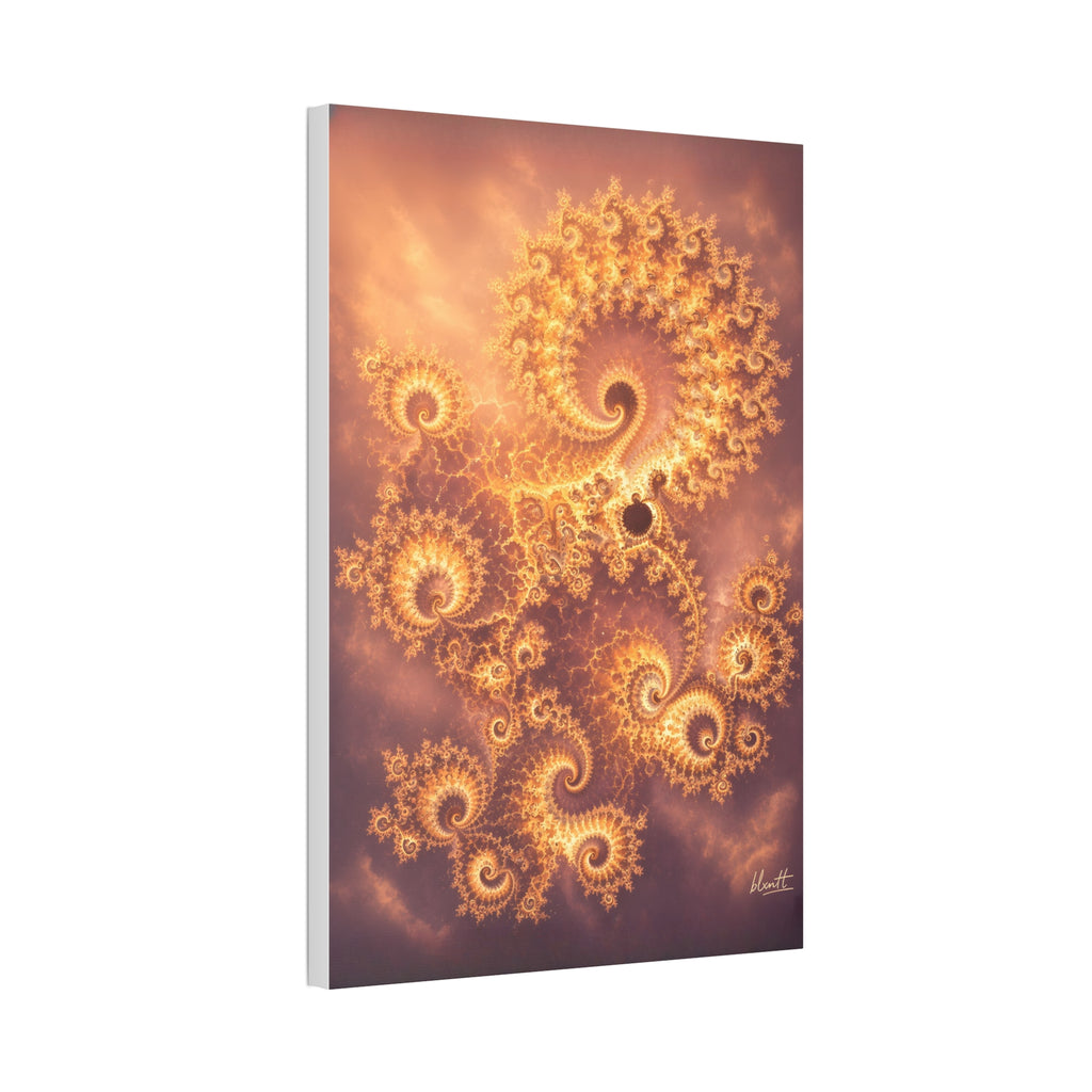 Copper Infinity - Golden Hour Glossy Canvas