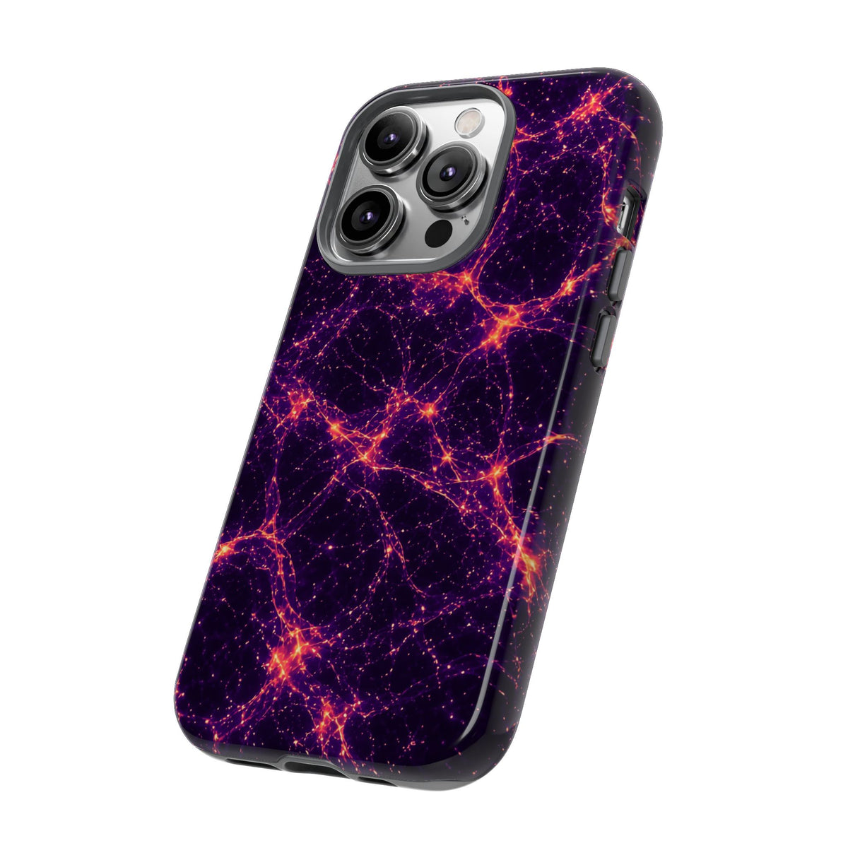 Neon Mycelium - Sunset Synapse Phone Case