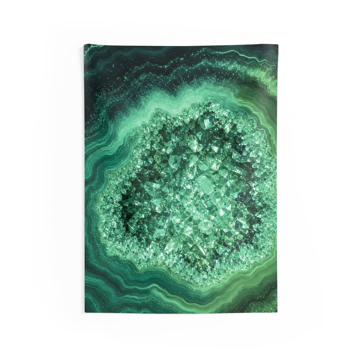 Geode Core - Jade Temple Tapestry