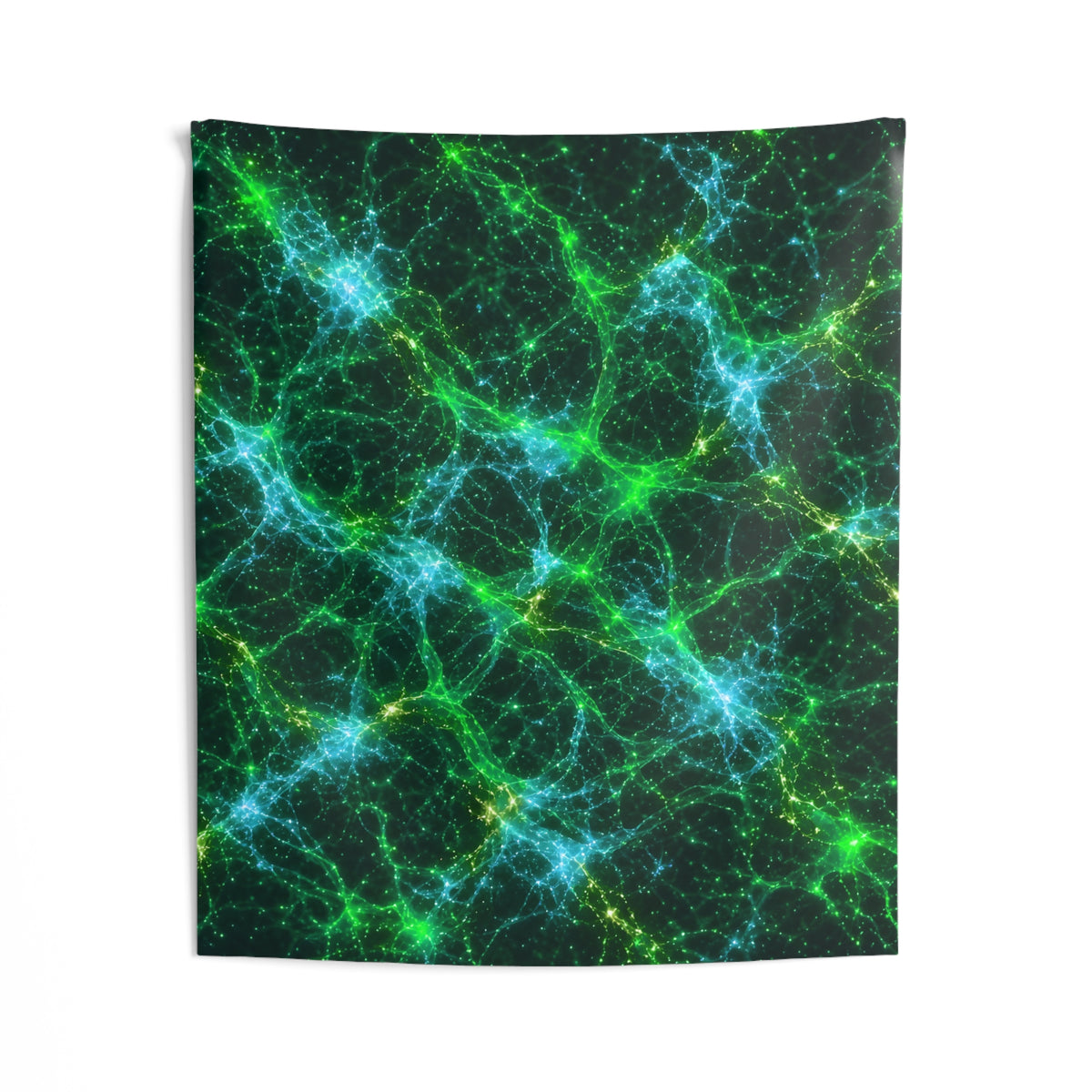 Neon Mycelium - Mermaid Tapestry