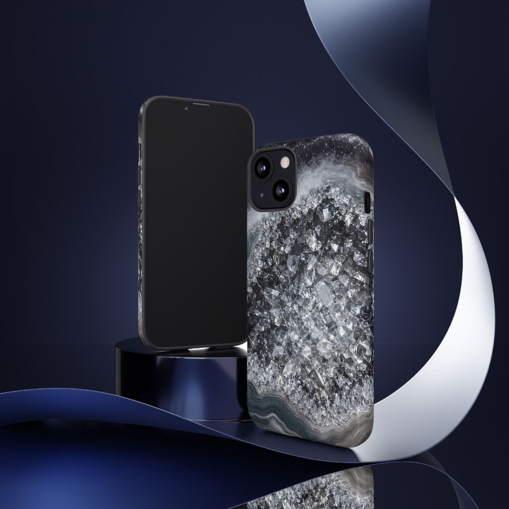 Geode Core - Silver Smoke Phone Case
