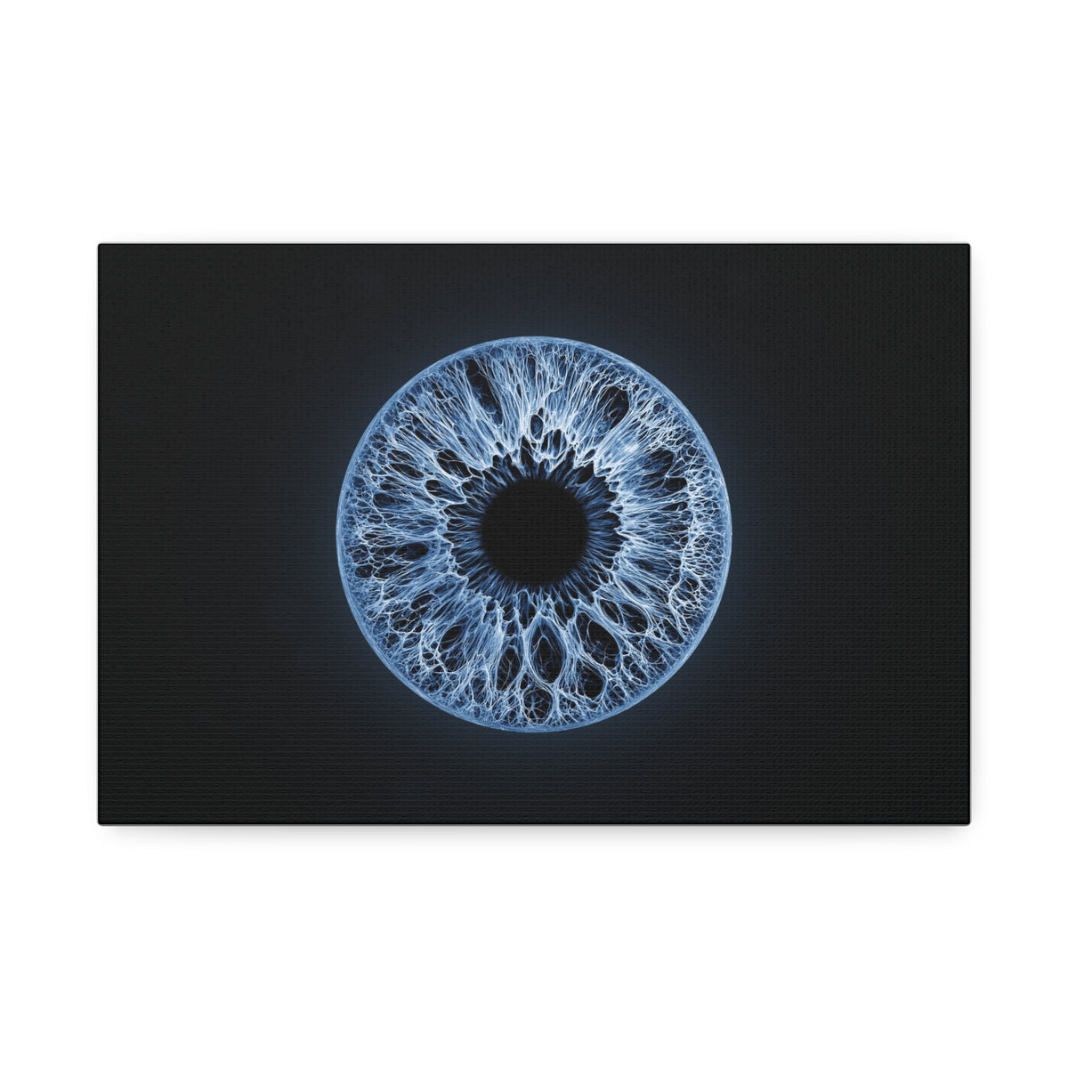BLXNTT Iris – Lace Web Blue Glossy Canvas