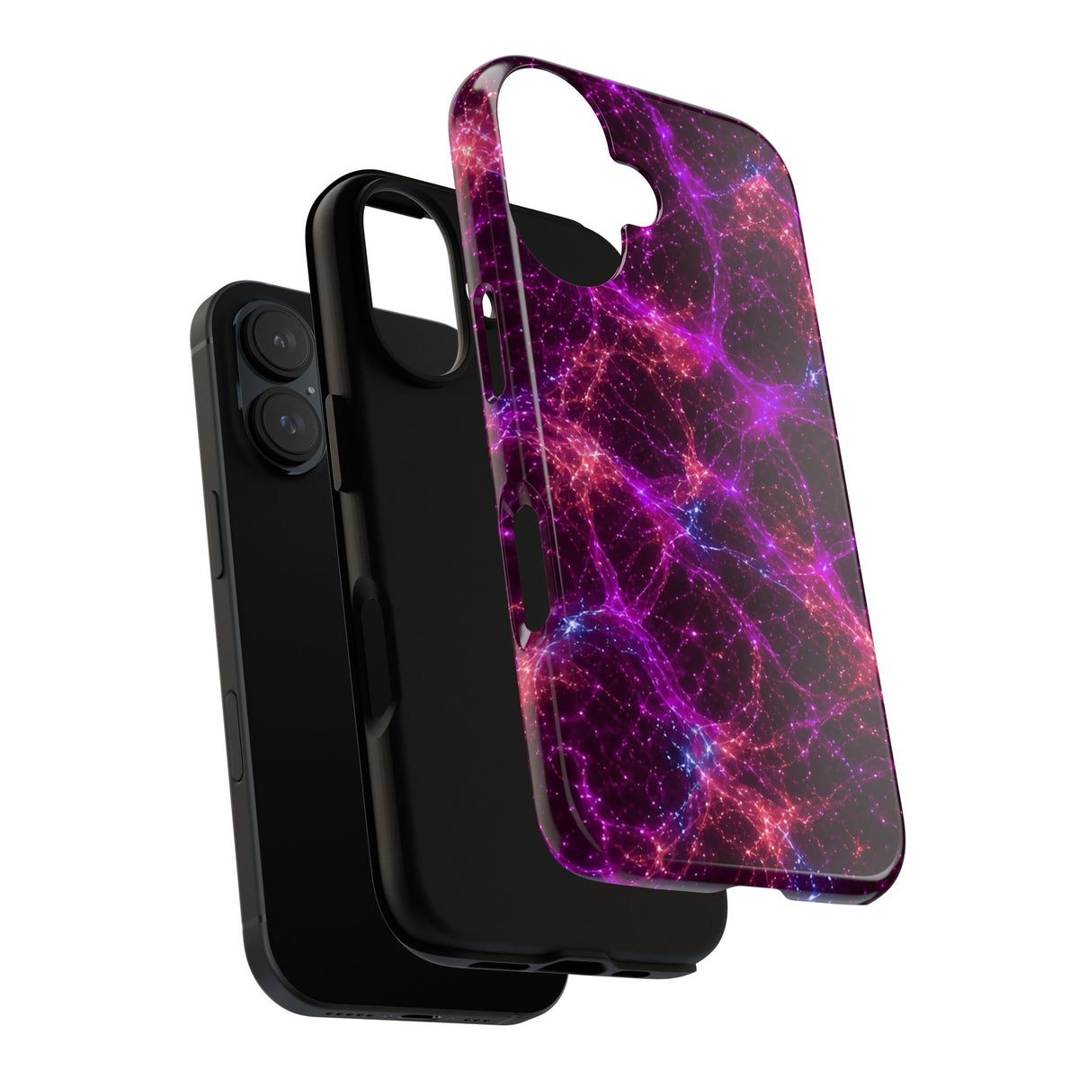 Neon Mycelium - Ember Orchid Phone Case