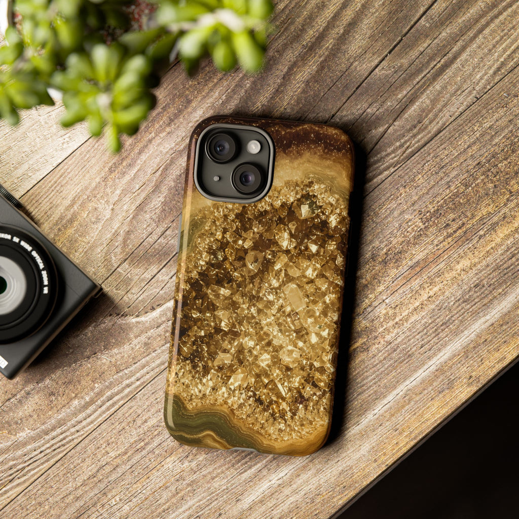 Geode Core - Gold Vein Phone Case