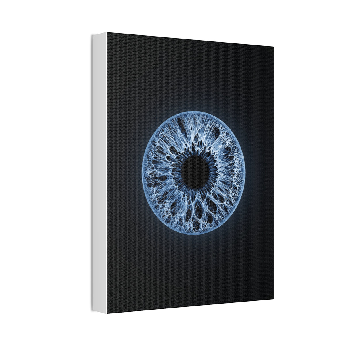 BLXNTT Iris – Lace Web Blue Glossy Canvas