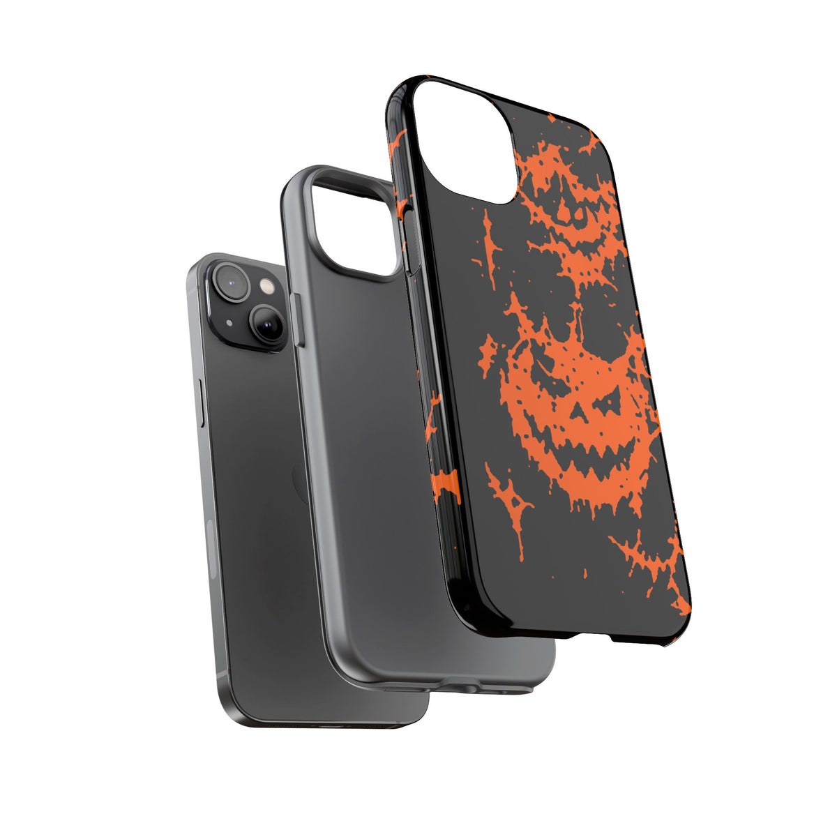 Orange Spiderweb Pumpkin Phone Case