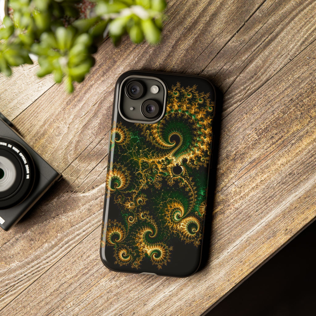 Copper Infinity - Emerald & Gold Phone Case