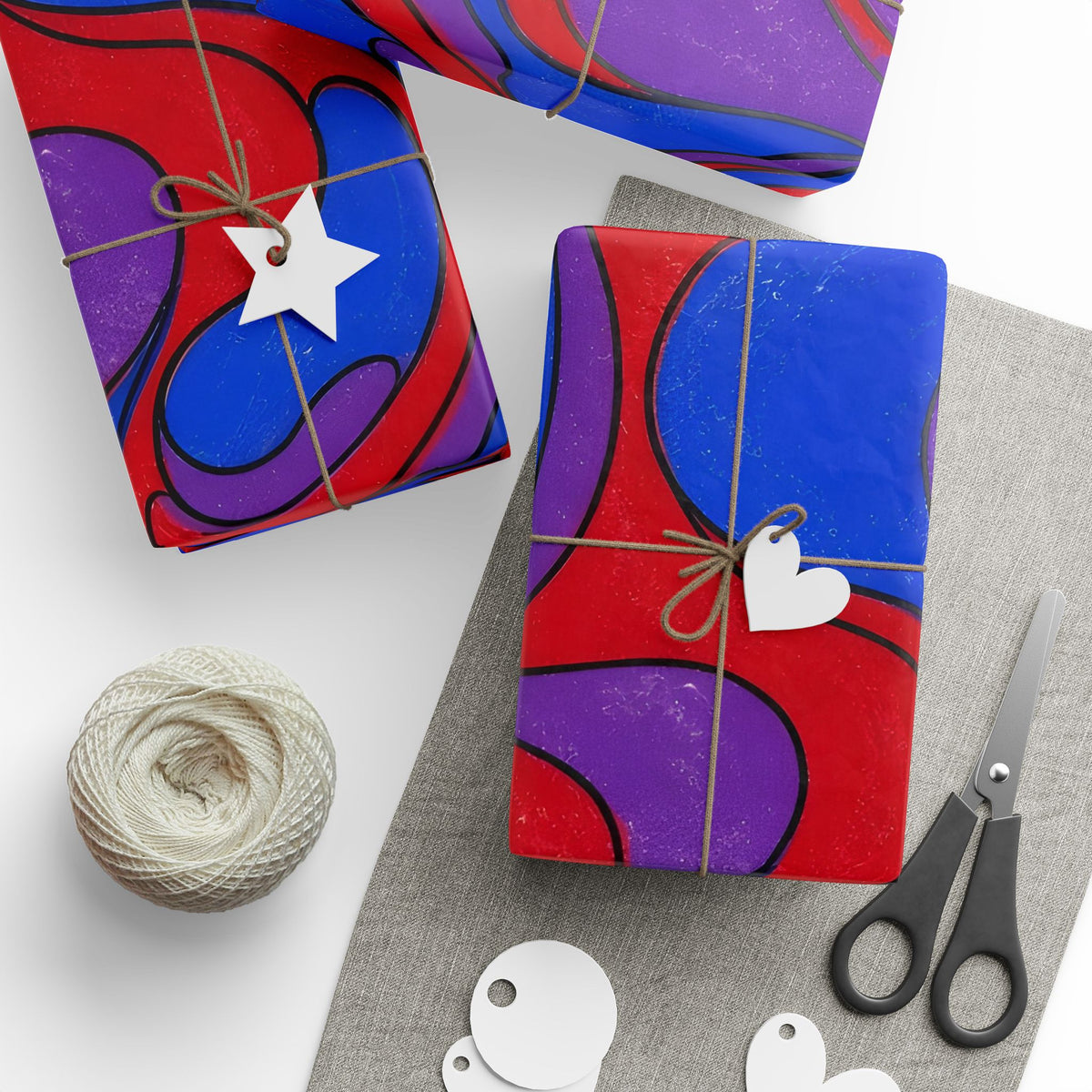 Fillmore Flow - Jewel Tones Wrapping Paper