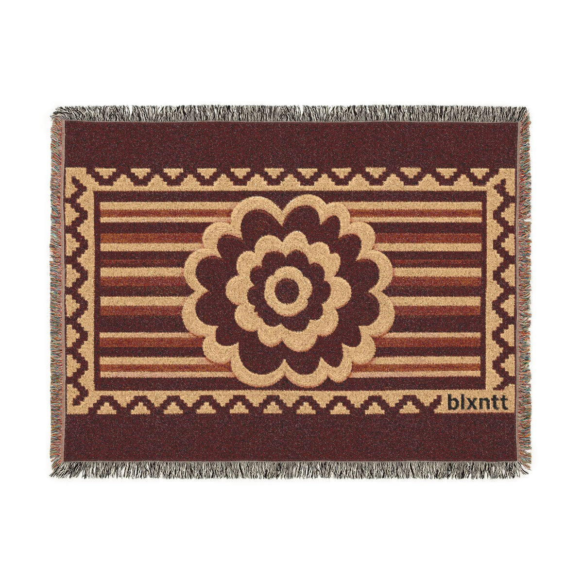 BLXNTT Red Hippie Woven Blanket #1