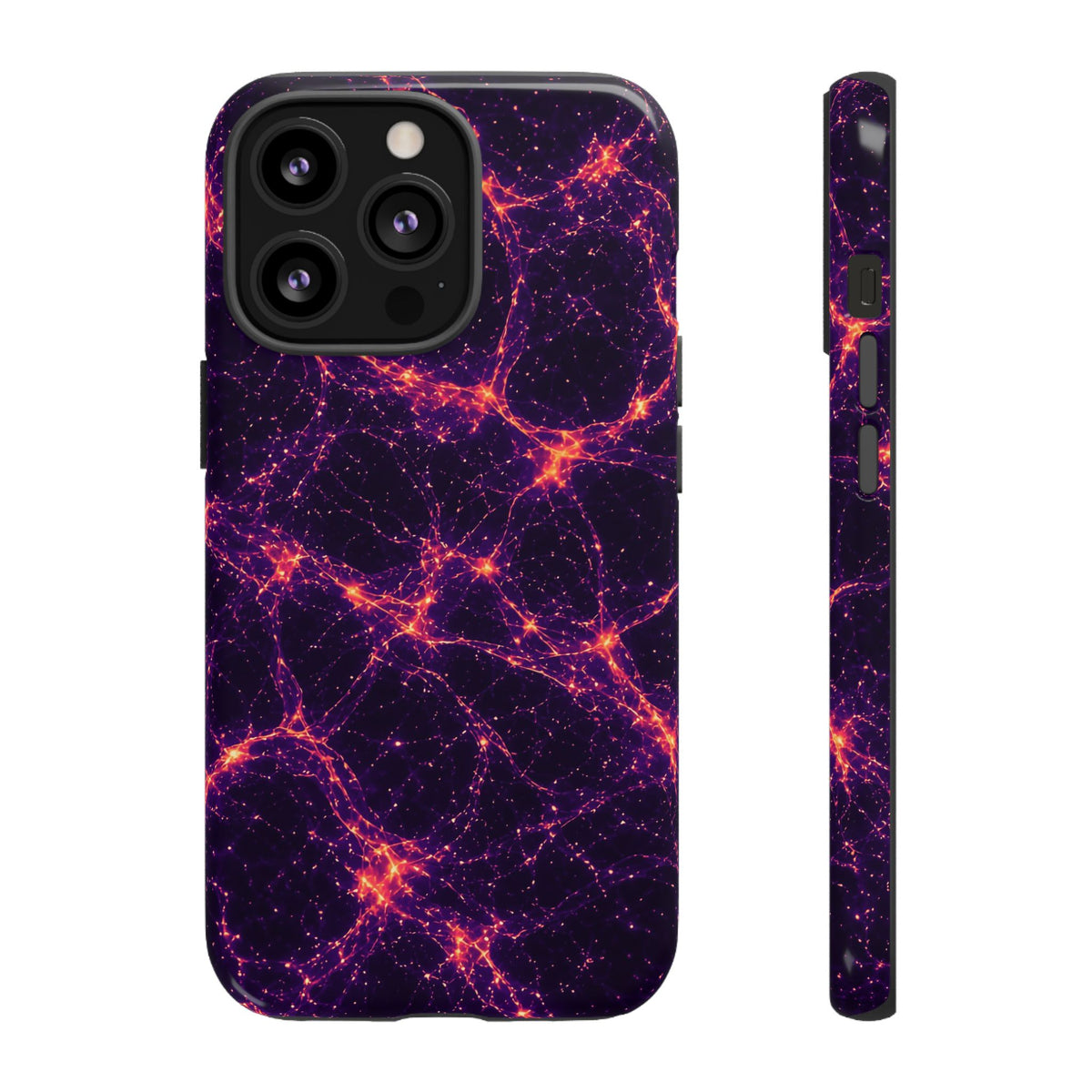 Neon Mycelium - Sunset Synapse Phone Case