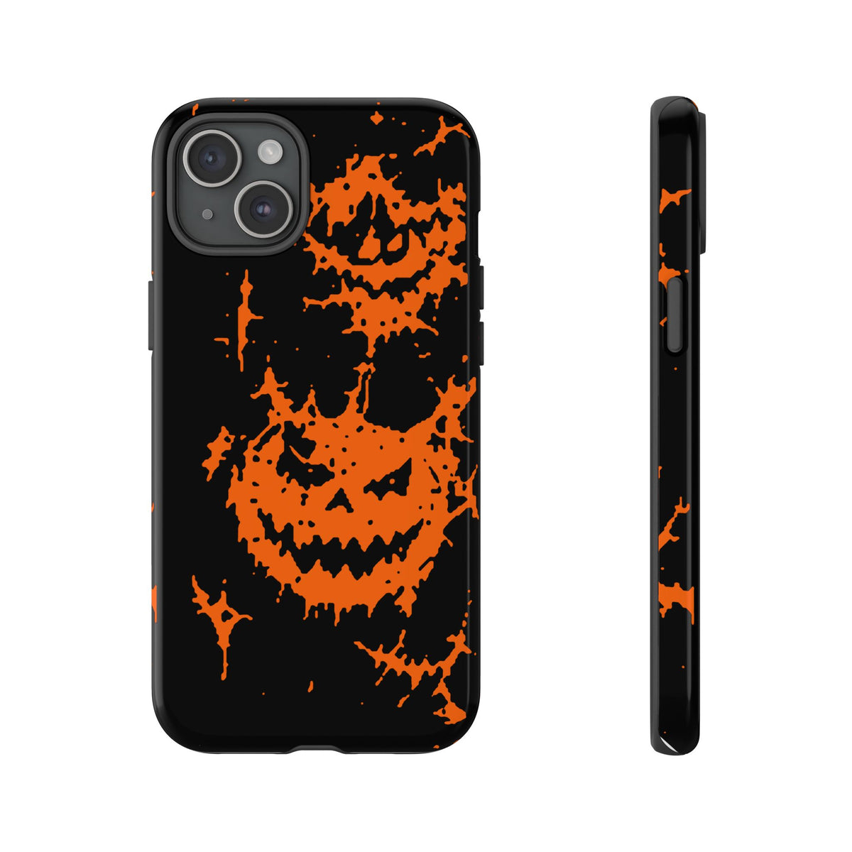 Orange Spiderweb Pumpkin Phone Case