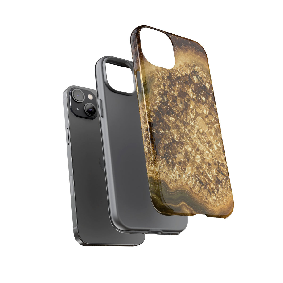 Geode Core - Gold Vein Phone Case