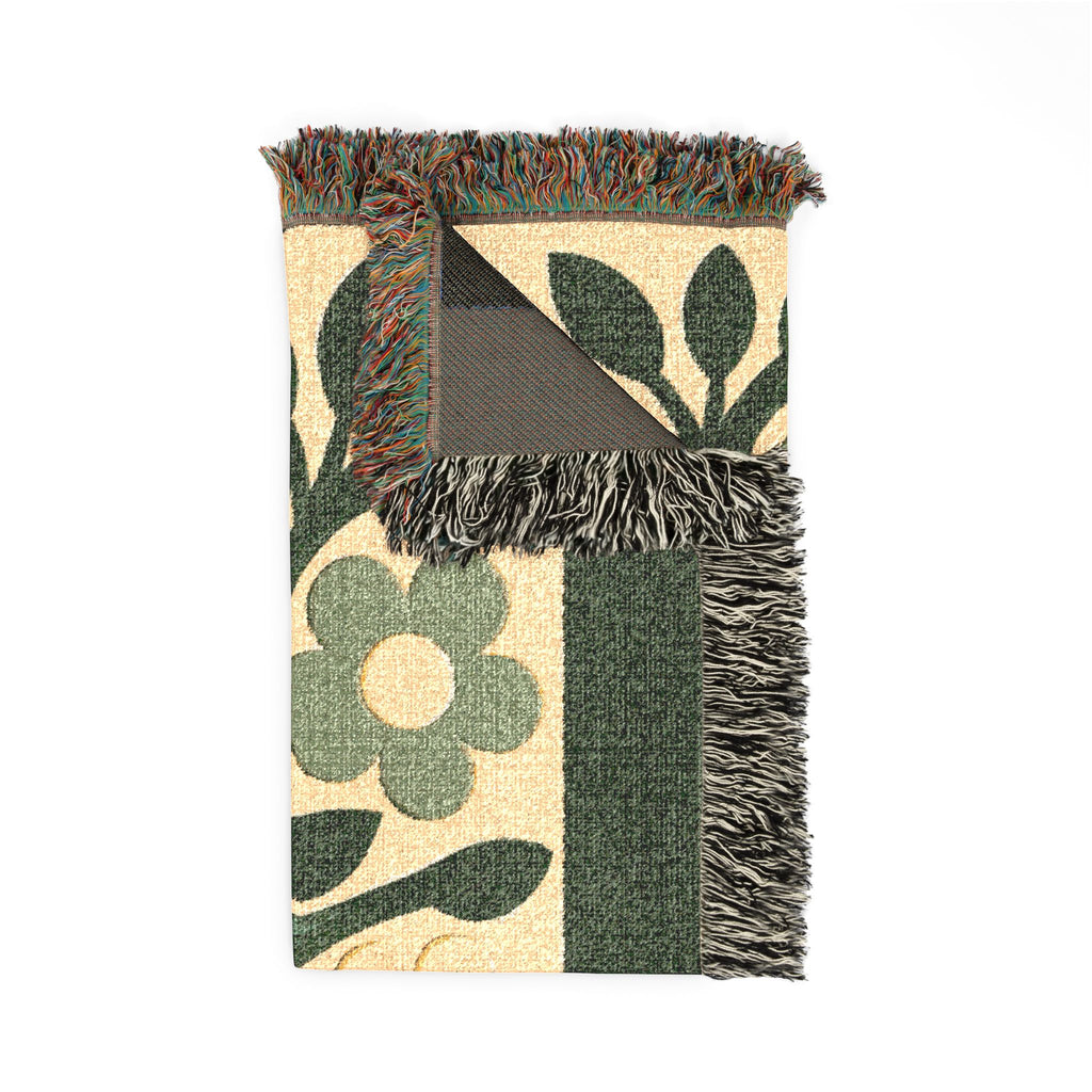 BLXNTT Green Hippie Woven Blanket #4