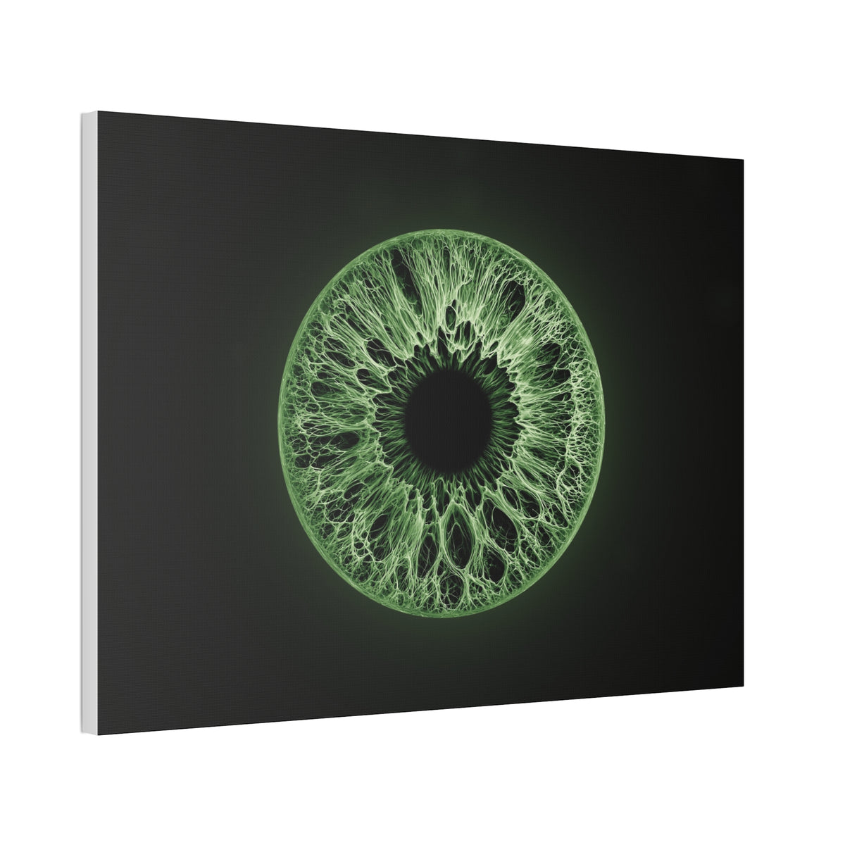 BLXNTT Iris – Lace Web Green Glossy Canvas