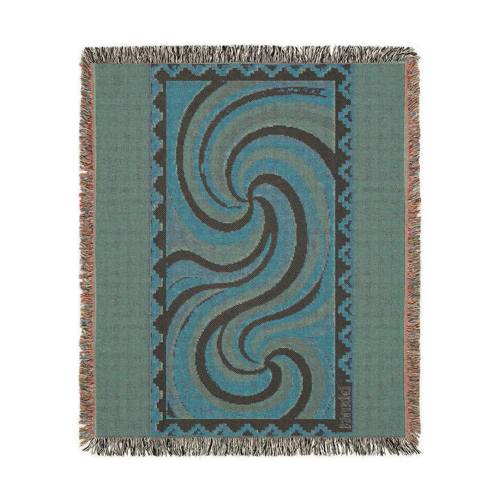 BLXNTT Orange Hippie Woven Blanket #2