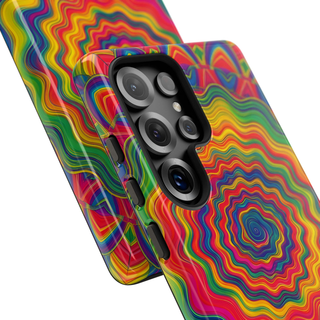 Hypnotic Rainbow Ripple Phone Case