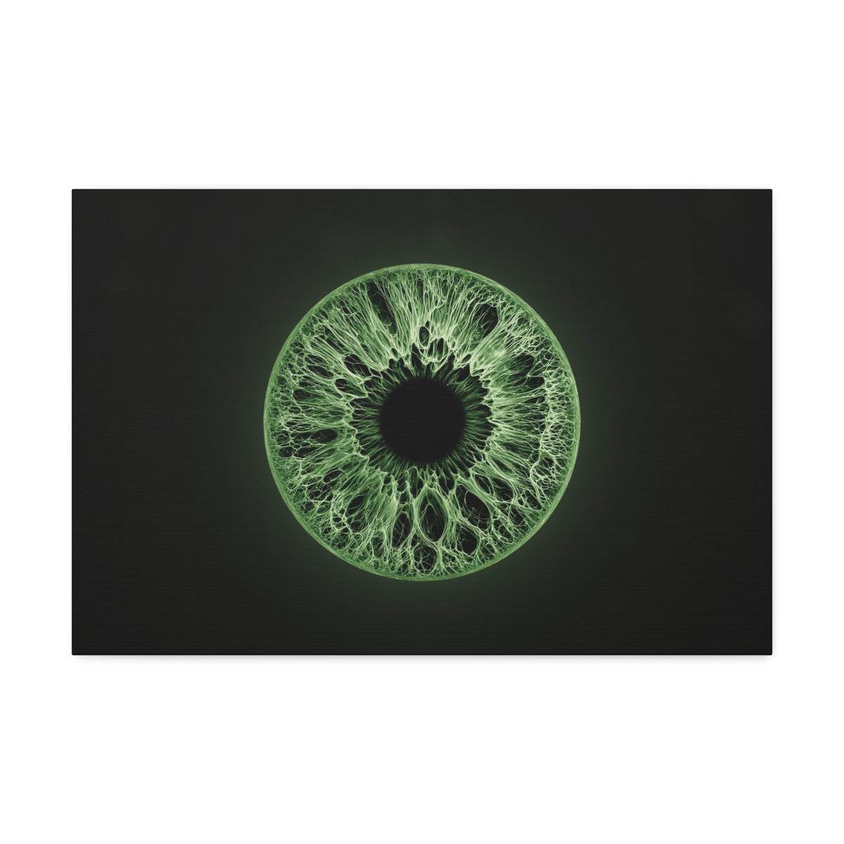BLXNTT Iris – Lace Web Green Glossy Canvas