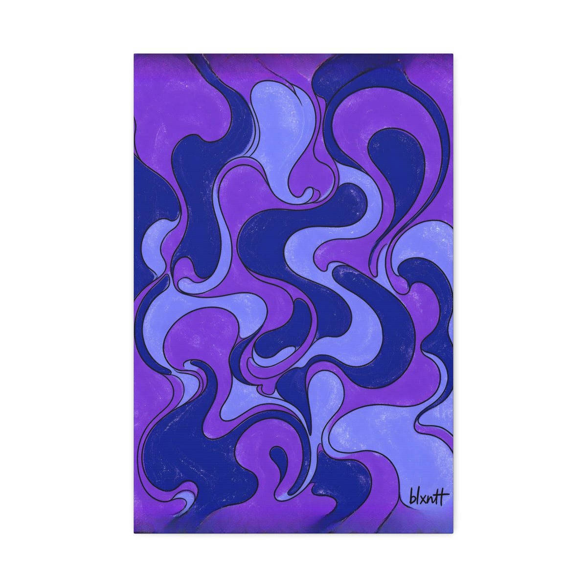 Fillmore Flow - Ultraviolet Glossy Canvas