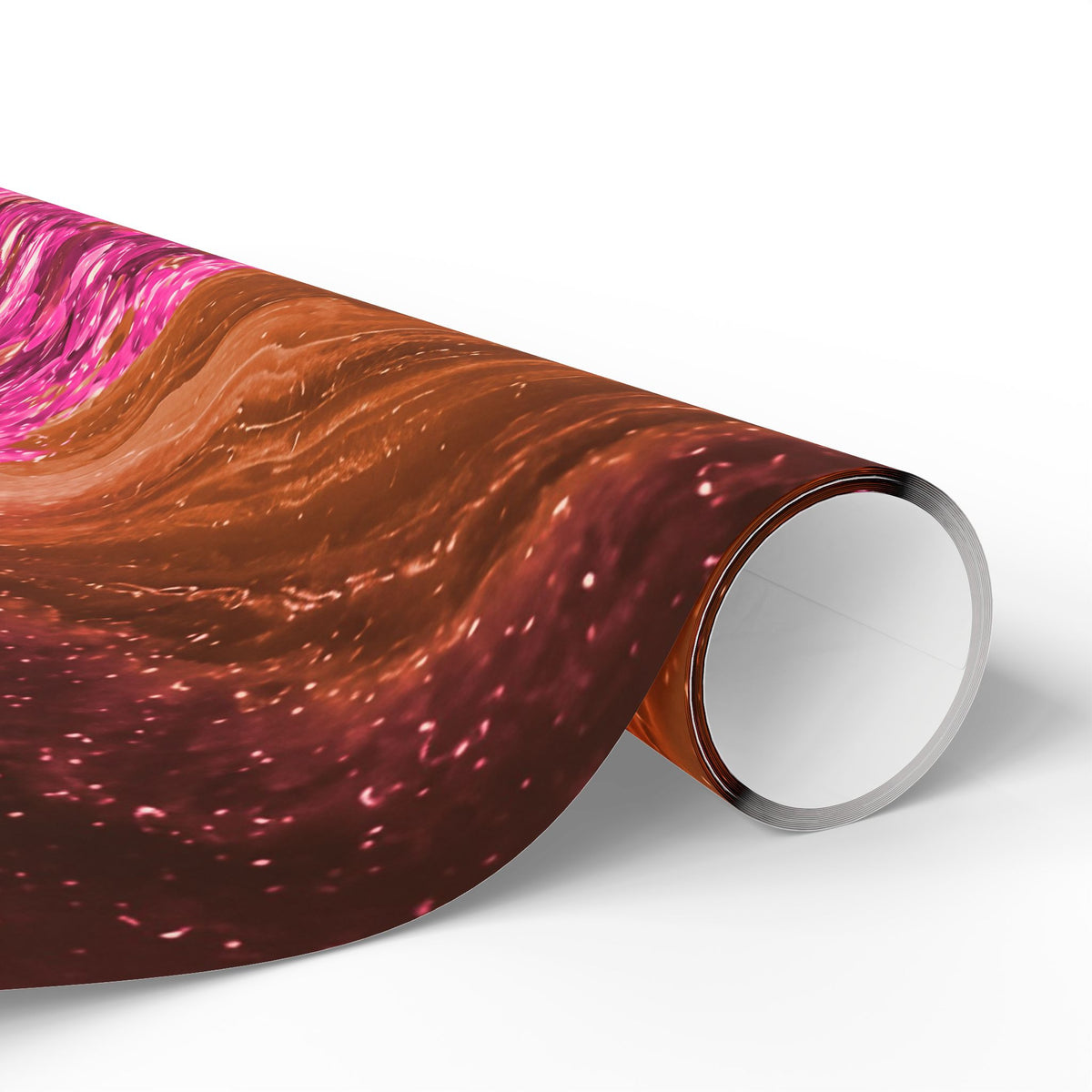Geode Core - Terracotta Neon Wrapping Paper