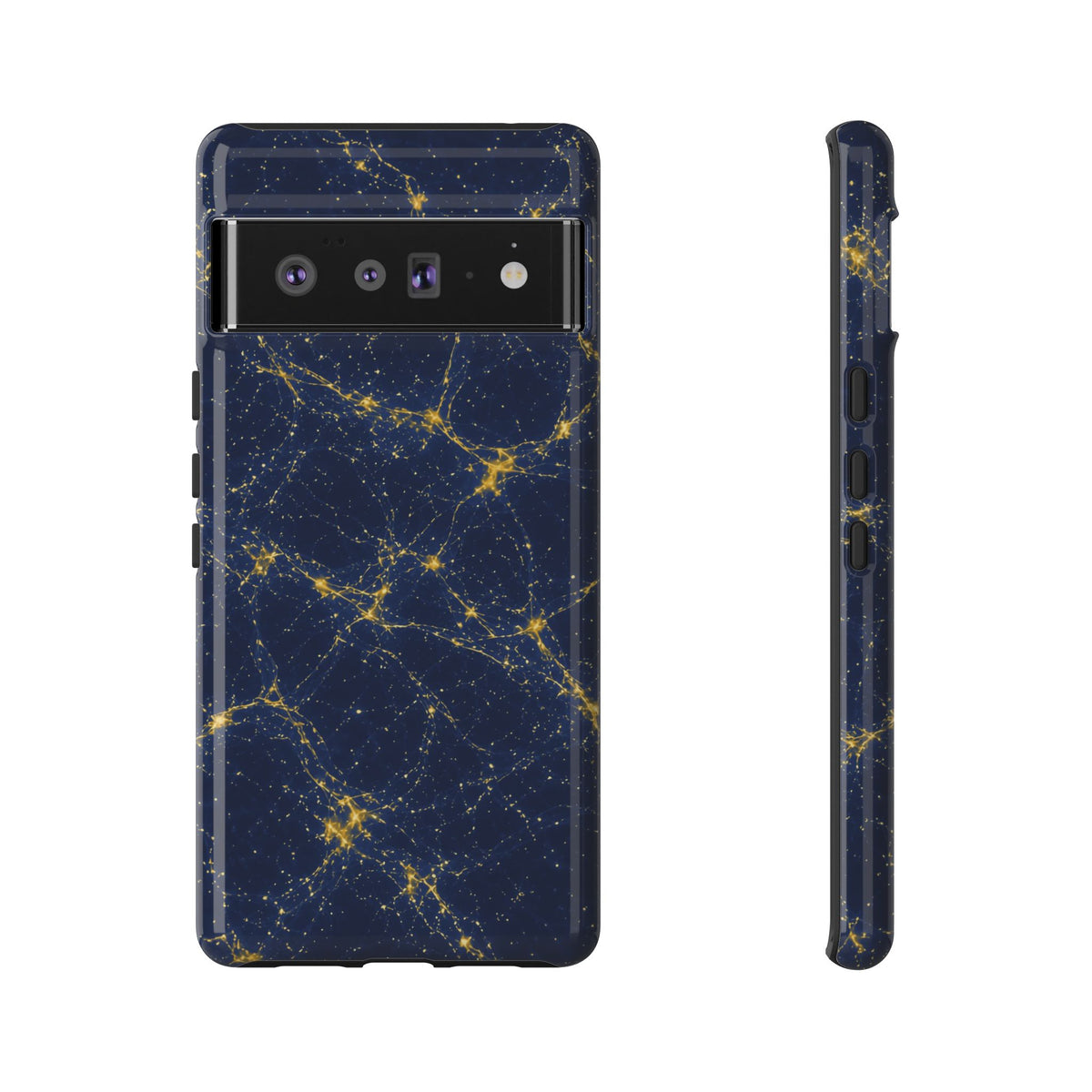Neon Mycelium - Mustard Navy Phone Case