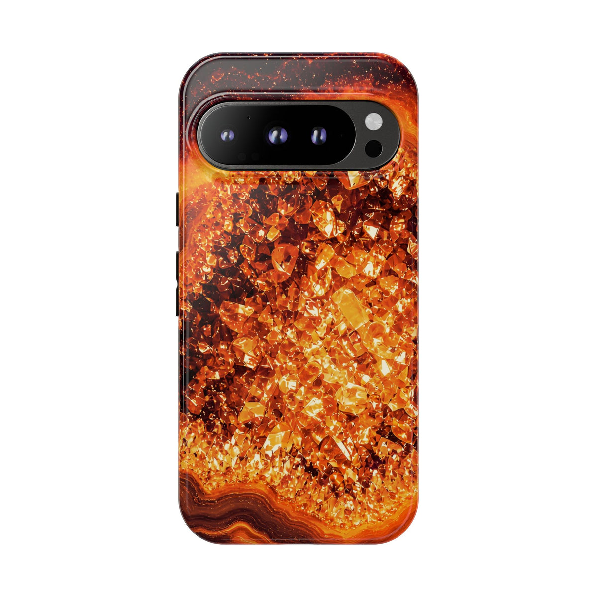 Geode Core - Molten Lava Phone Case
