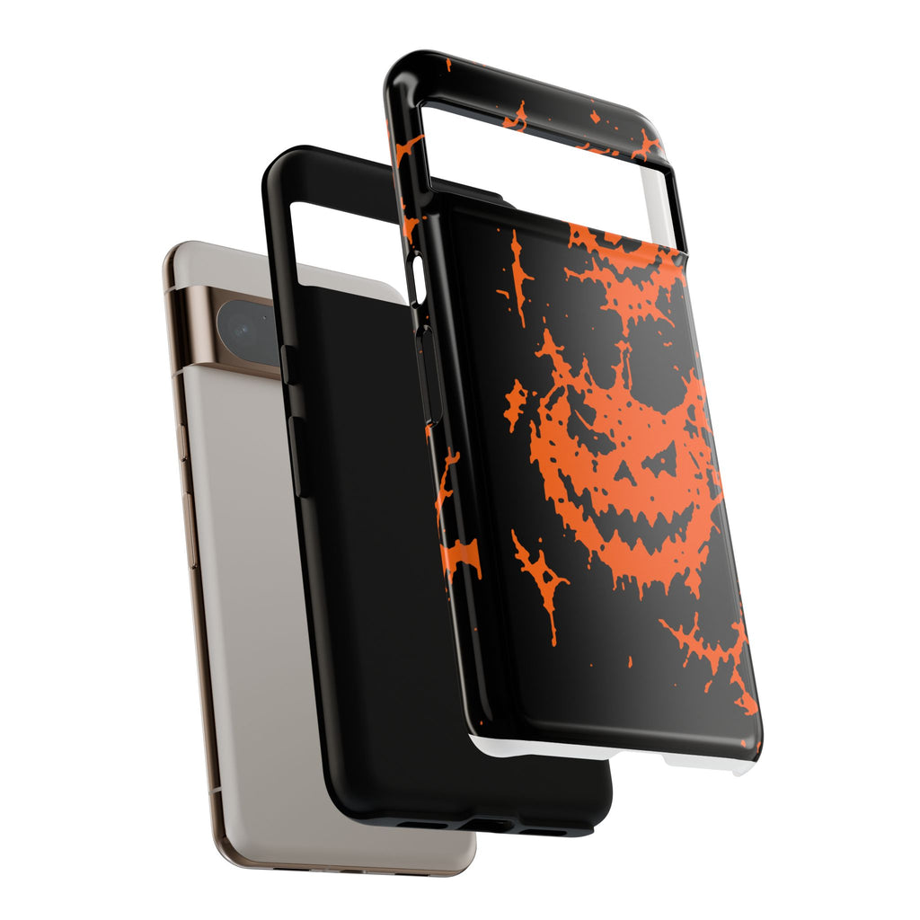Orange Spiderweb Pumpkin Phone Case
