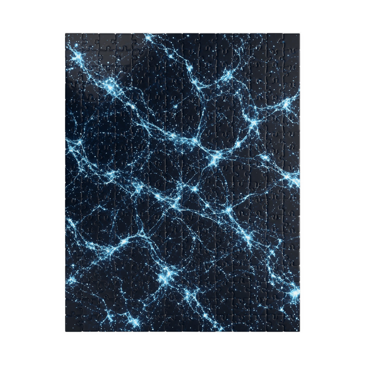 Neon Mycelium - Ice Crystal Jigsaw Puzzle