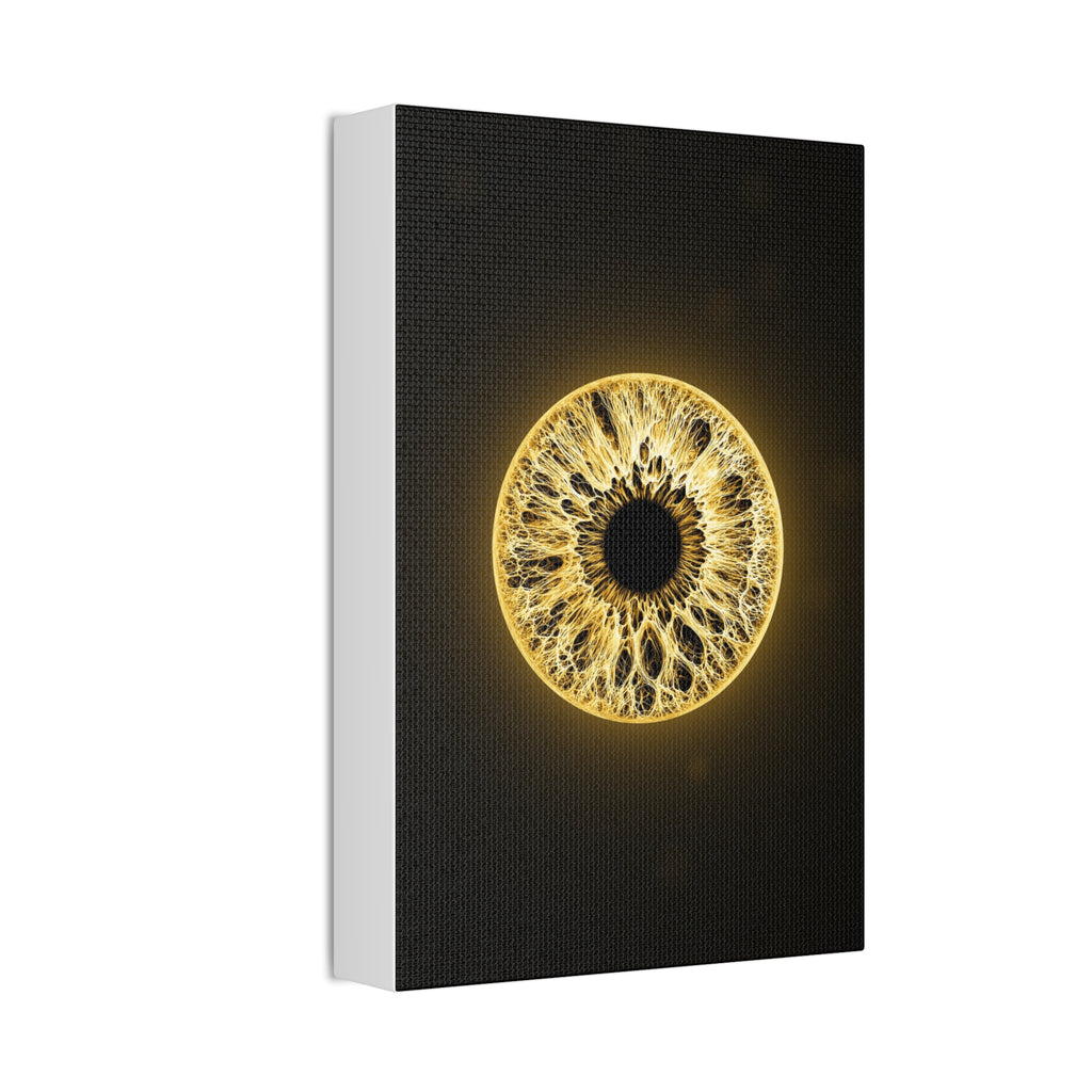 BLXNTT Iris – Lace Web Molten Gold Glossy Canvas