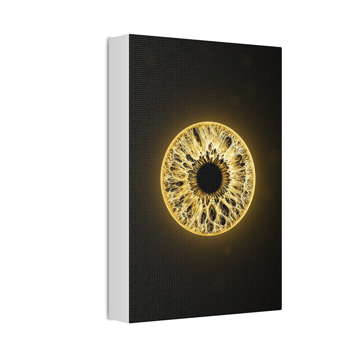 BLXNTT Iris – Lace Web Molten Gold Glossy Canvas