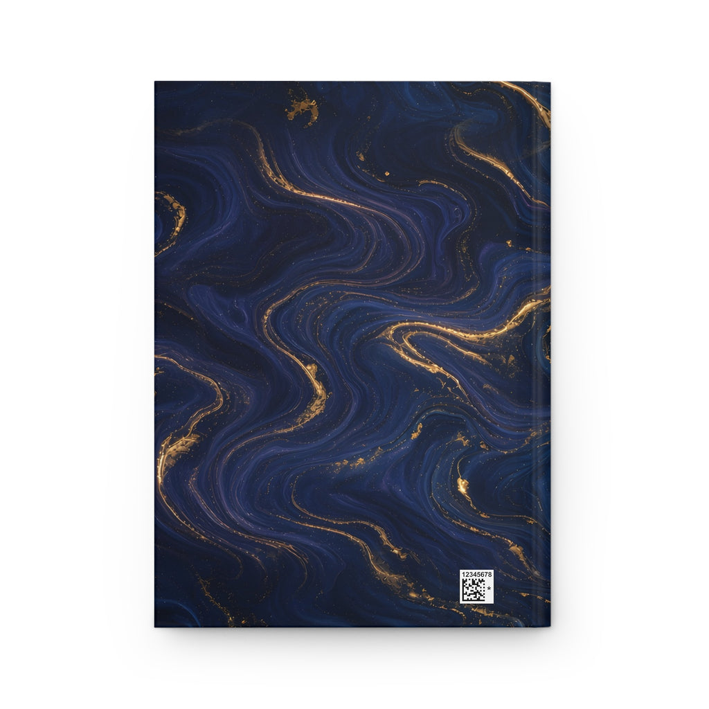 Navy & Gold Marble Hardcover Journal