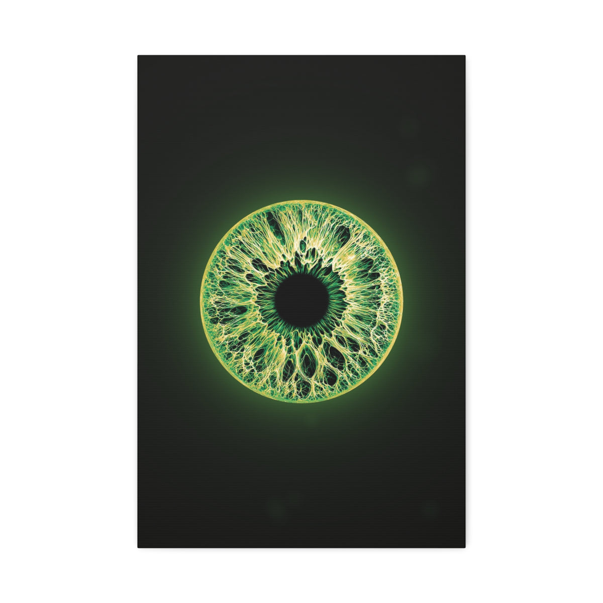 BLXNTT Iris – Lace Web Emerald Gold Glossy Canvas