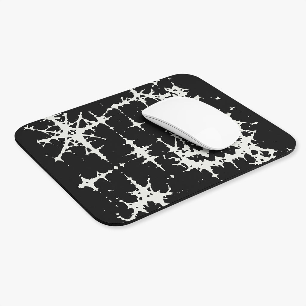 White Spiderweb Pumpkin Mouse Pad