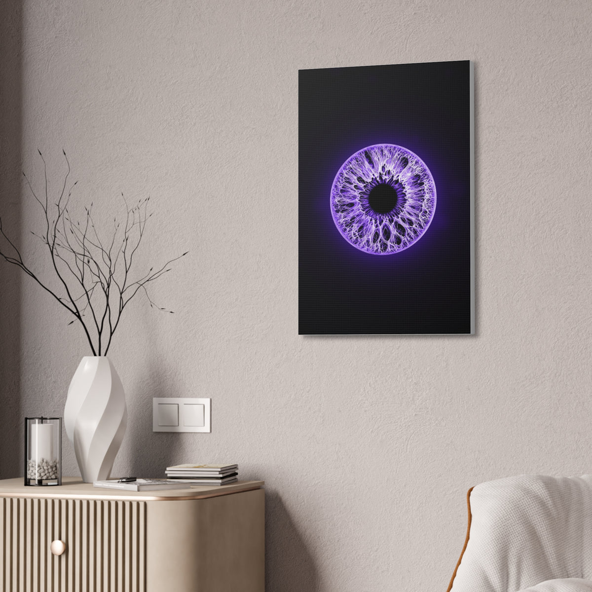BLXNTT Iris – Lace Web Ultraviolet Glossy Canvas