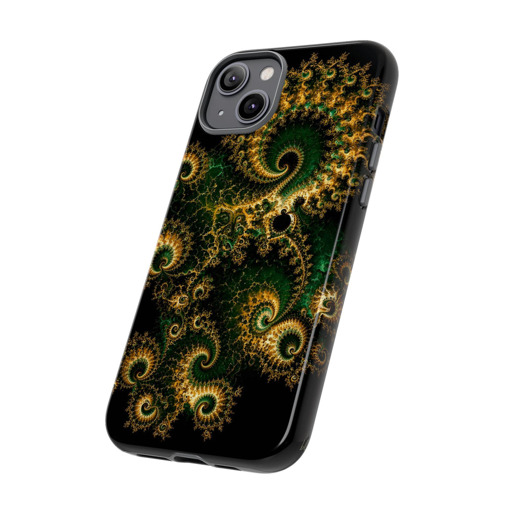 Copper Infinity - Emerald & Gold Phone Case