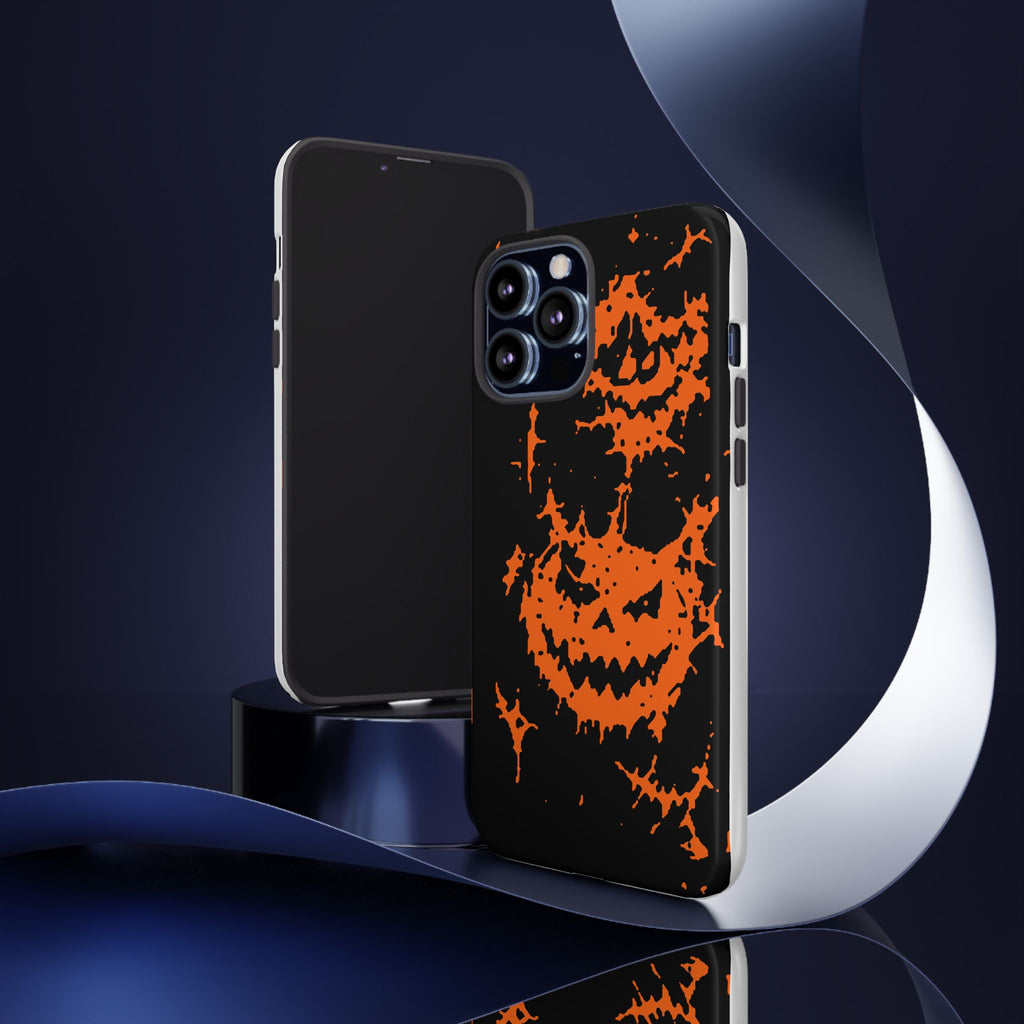 Orange Spiderweb Pumpkin Phone Case