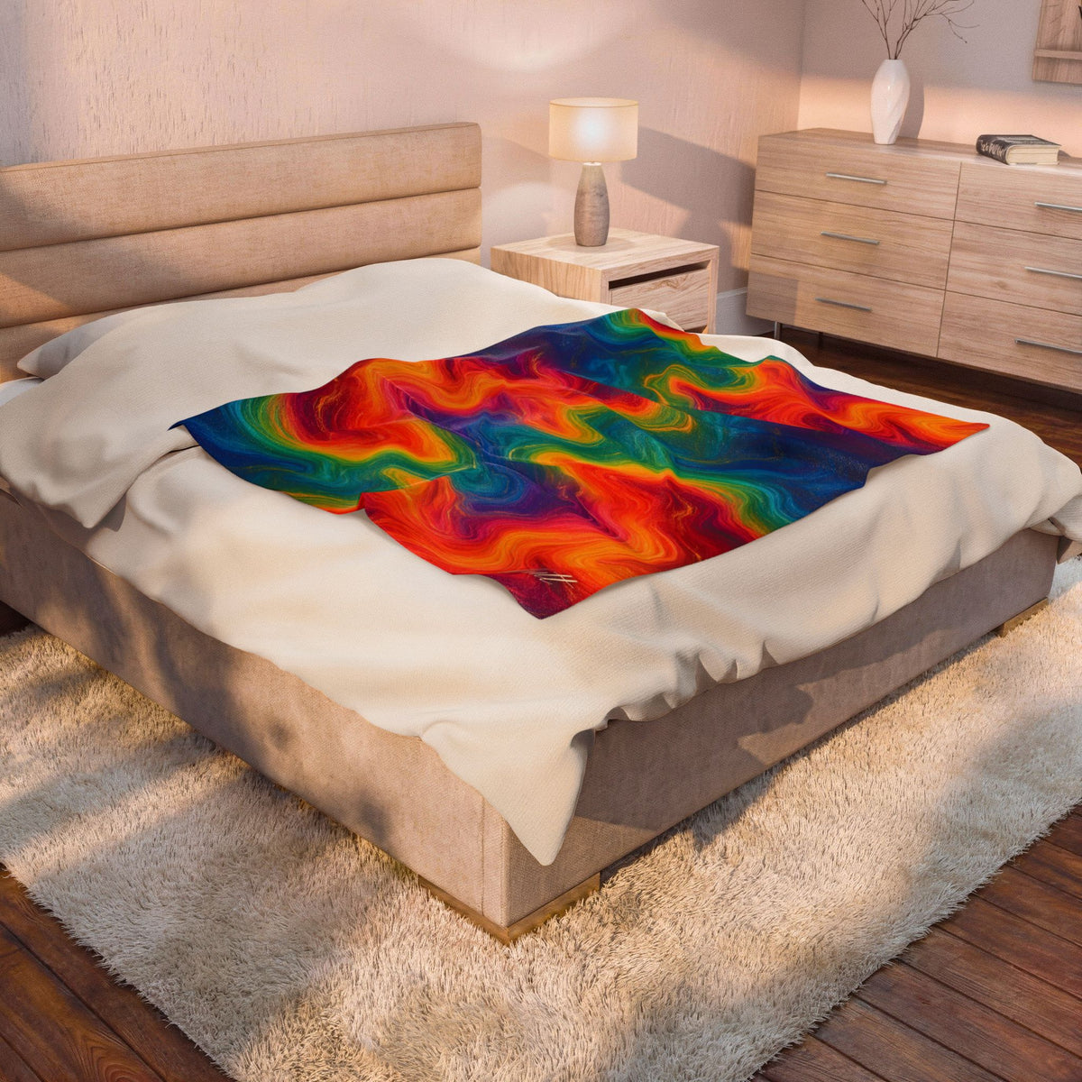 Rainbow Marble Blanket