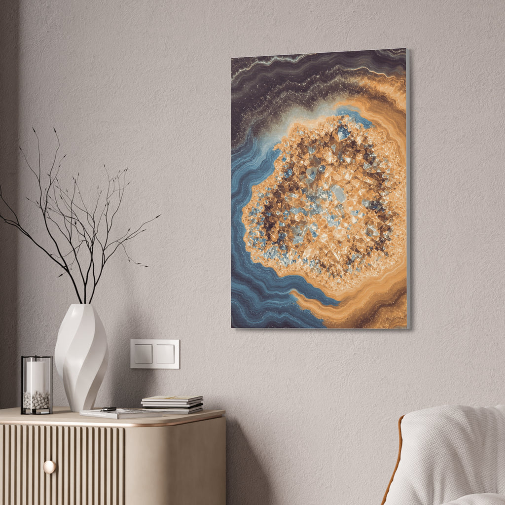 Geode Core - Desert Mirage Glossy Canvas