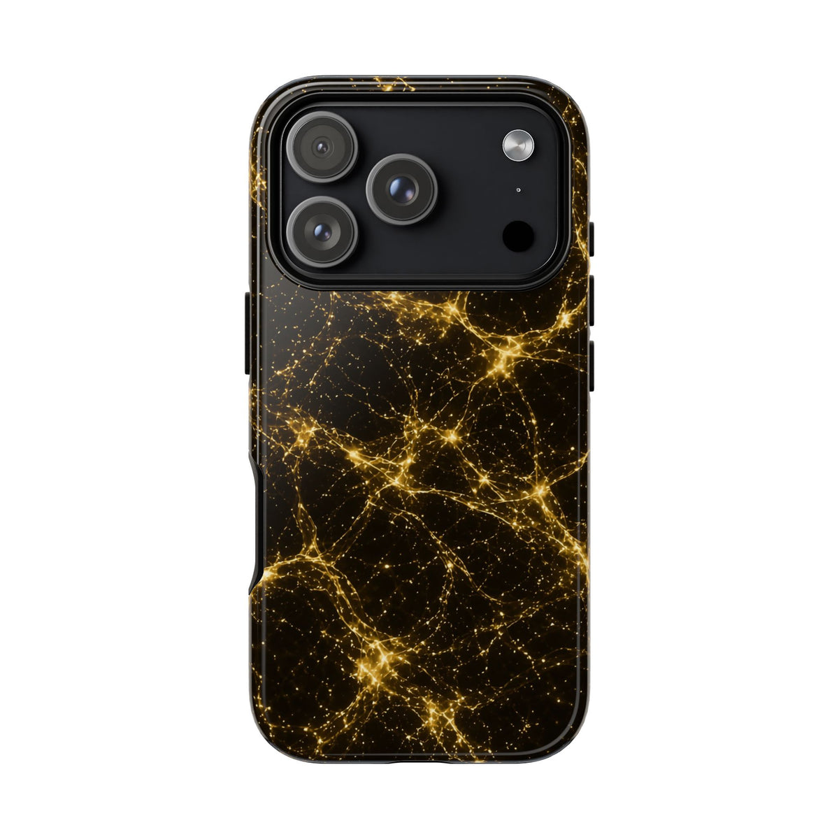 Neon Mycelium - Gold Filigree Phone Case