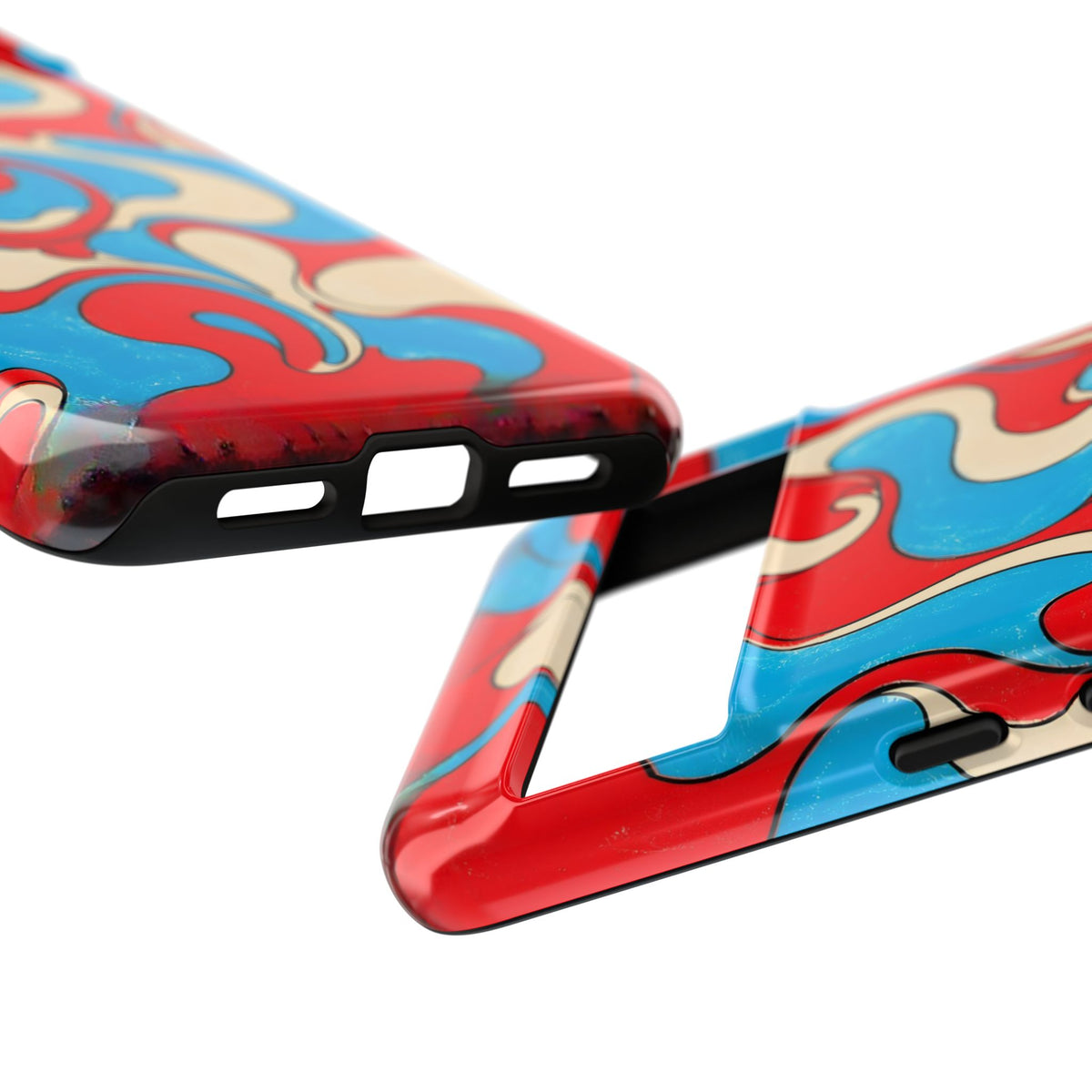 Fillmore Flow - Red, Cyan & Cream Phone Case