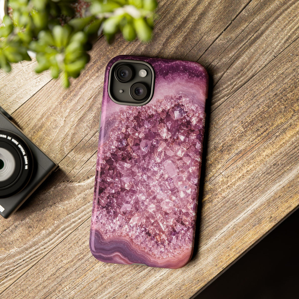 Geode Core - Rose Quartz Phone Case