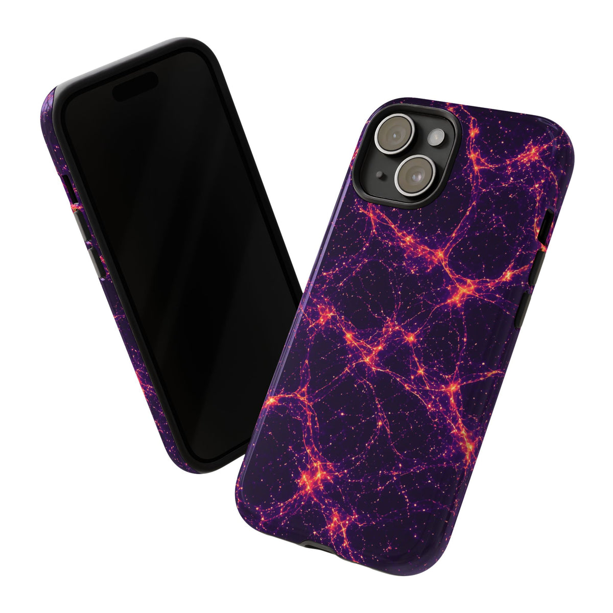 Neon Mycelium - Sunset Synapse Phone Case