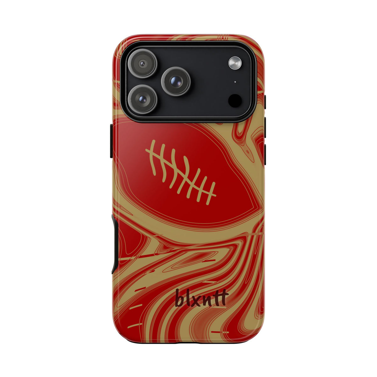 Scarlet & Gold Trippy Football Phone Case