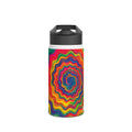 Hypnotic Rainbow Ripple Water Bottle