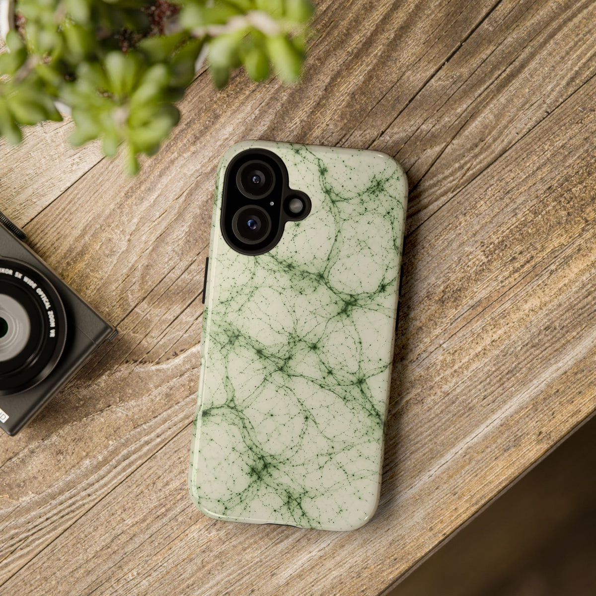Neon Mycelium - Matcha Latte Phone Case