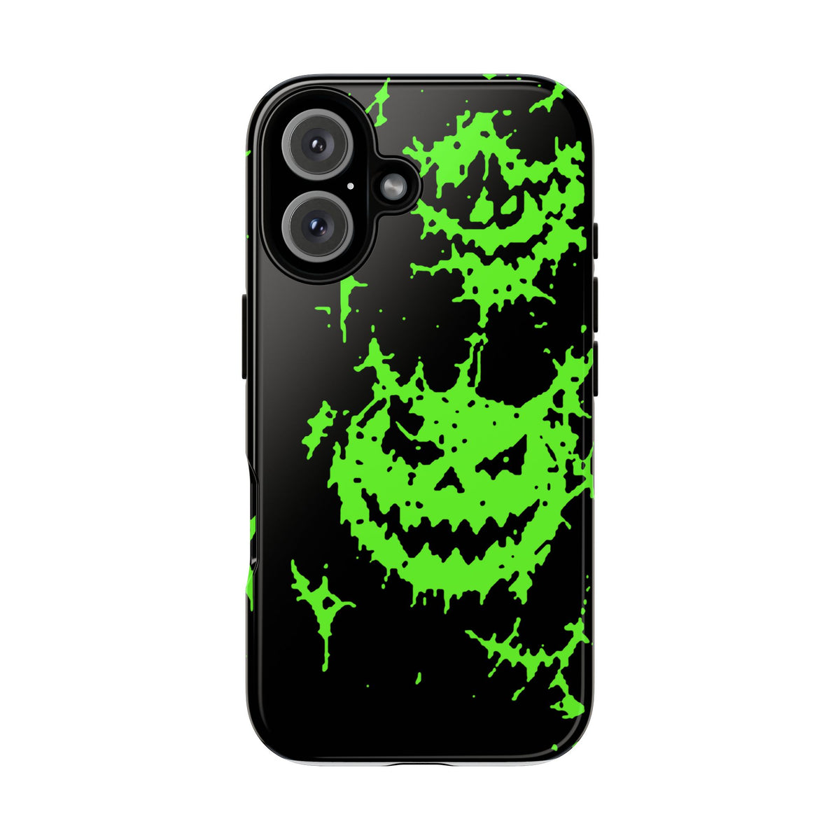 Green Spiderweb Pumpkin Phone Case
