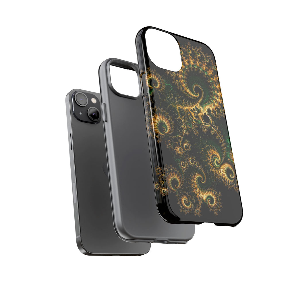 Copper Infinity - Emerald & Gold Phone Case