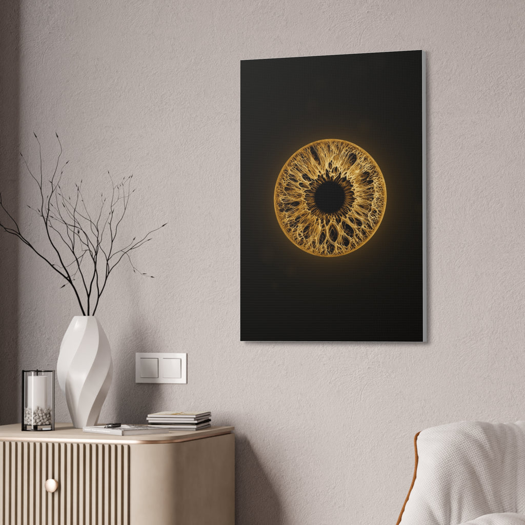 BLXNTT Iris – Lace Web Amber Glossy Canvas