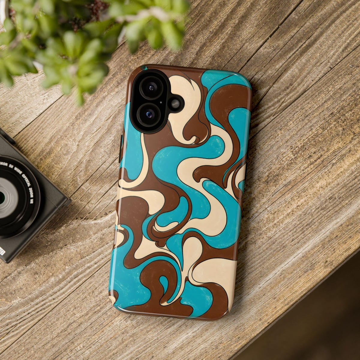 Fillmore Flow - Turquoise & Chocolate Phone Case