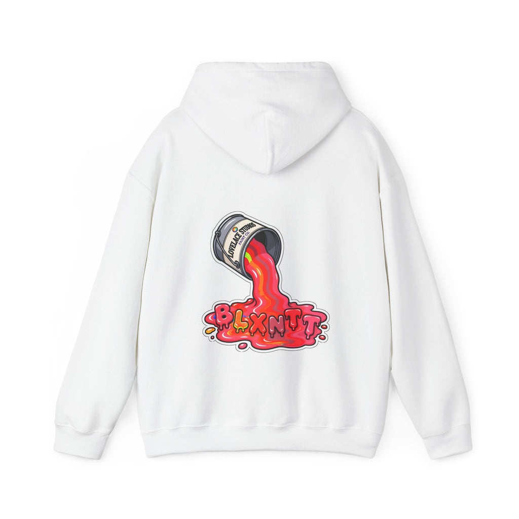 BLXNTT Paint Spill Hoodie - Red (White)