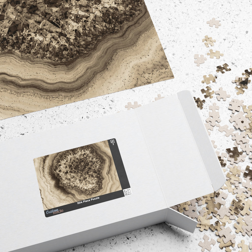 Geode Core - Ink on Paper Jigsaw Puzzle